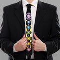 The Seven Chakras Caduceus Print Necktie