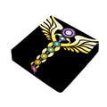 The Seven Chakras Caduceus Print Outdoor Seat Cushion Cover