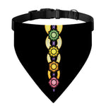 The Seven Chakras Caduceus Print Over The Collar Dog Bandana