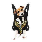The Seven Chakras Caduceus Print Pet Carrier Backpack