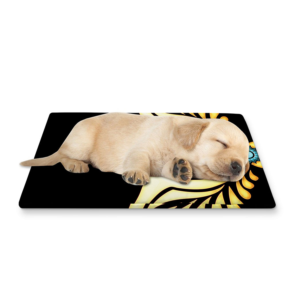 The Seven Chakras Caduceus Print Pet Cooling Mat Cover