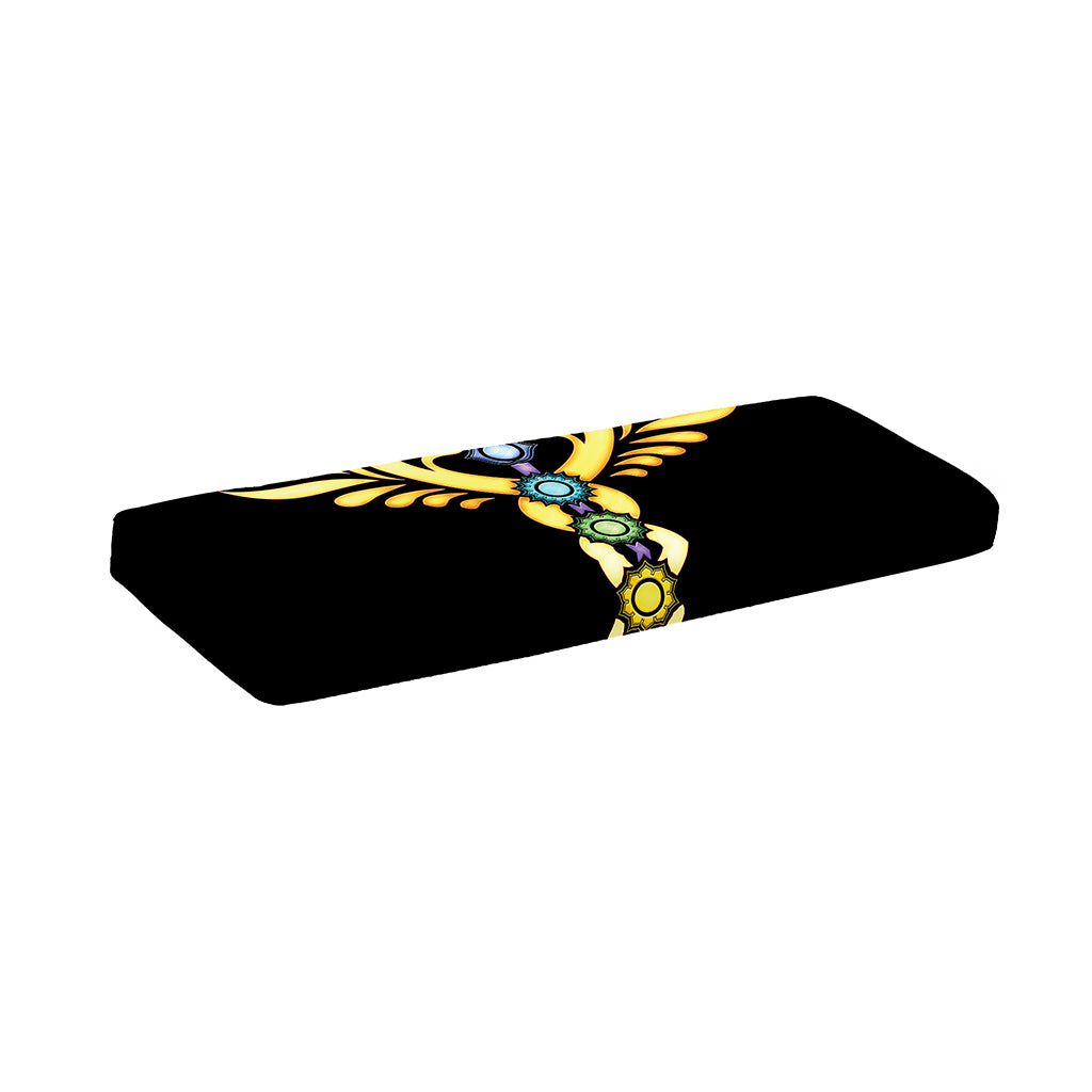 The Seven Chakras Caduceus Print Piano Keyboard Cover