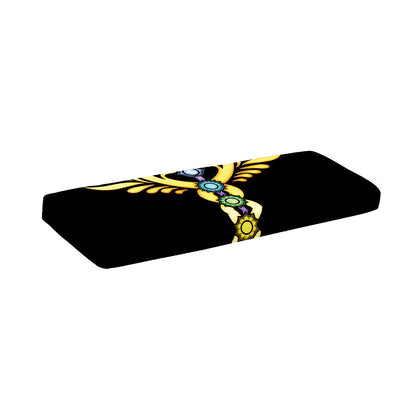 The Seven Chakras Caduceus Print Piano Keyboard Cover