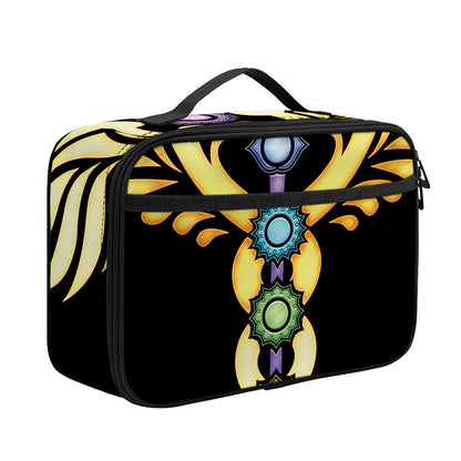 The Seven Chakras Caduceus Print Portable Lunch Bag