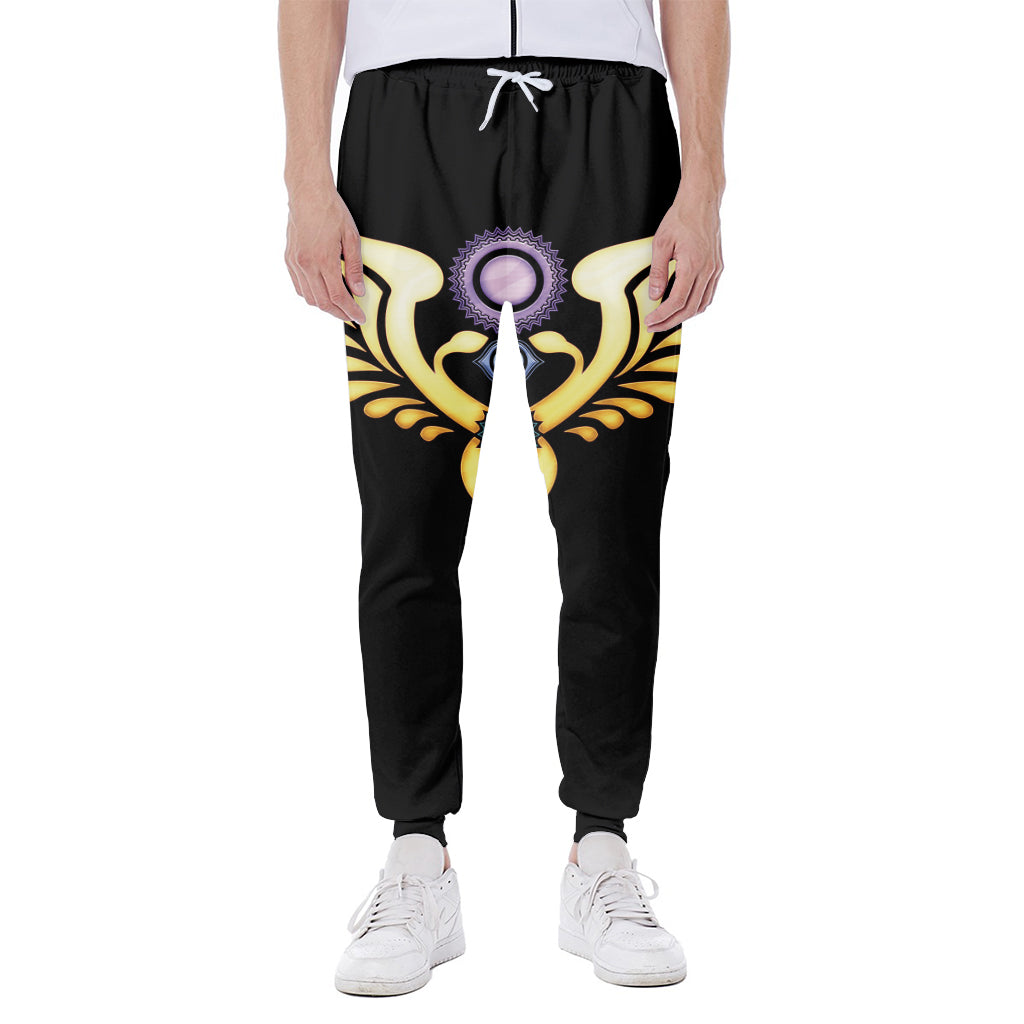 The Seven Chakras Caduceus Print Scuba Joggers