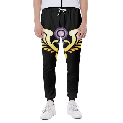 The Seven Chakras Caduceus Print Scuba Joggers