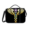 The Seven Chakras Caduceus Print Shoulder Strap Bible Bag