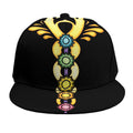 The Seven Chakras Caduceus Print Snapback Cap