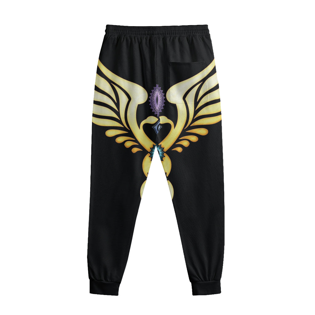 The Seven Chakras Caduceus Print Sweatpants