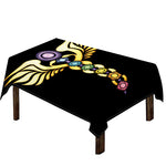 The Seven Chakras Caduceus Print Tablecloth