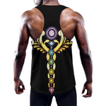 The Seven Chakras Caduceus Print Training Tank Top