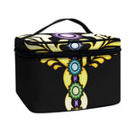The Seven Chakras Caduceus Print Travel Makeup Bag