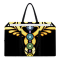 The Seven Chakras Caduceus Print Utility Tote Bag