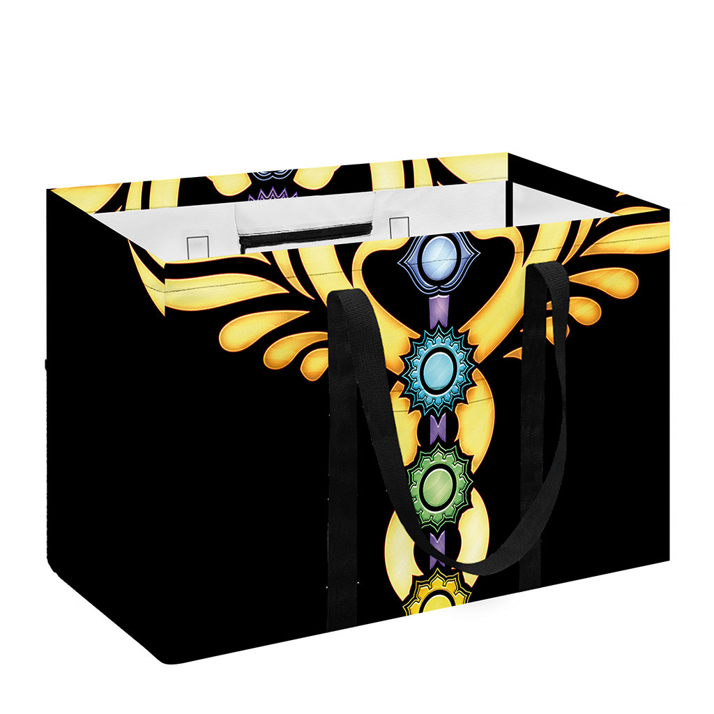 The Seven Chakras Caduceus Print Utility Tote Bag