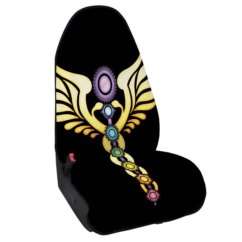 The Seven Chakras Caduceus Print Waterproof Car Seat Cover