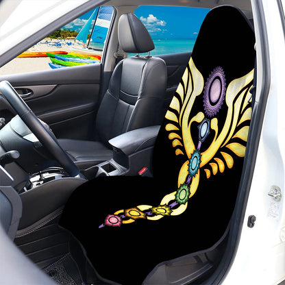 The Seven Chakras Caduceus Print Waterproof Car Seat Cover