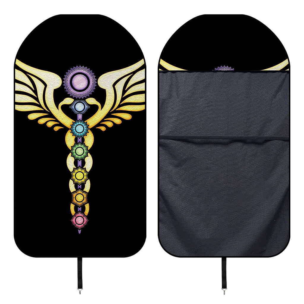 The Seven Chakras Caduceus Print Waterproof Car Seat Cover