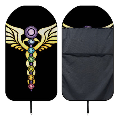 The Seven Chakras Caduceus Print Waterproof Car Seat Cover