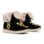 The Seven Chakras Caduceus Print Winter Boots