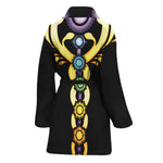 The Seven Chakras Caduceus Print Women's Bathrobe