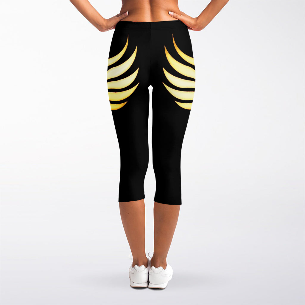 The Seven Chakras Caduceus Print Women's Capri Leggings