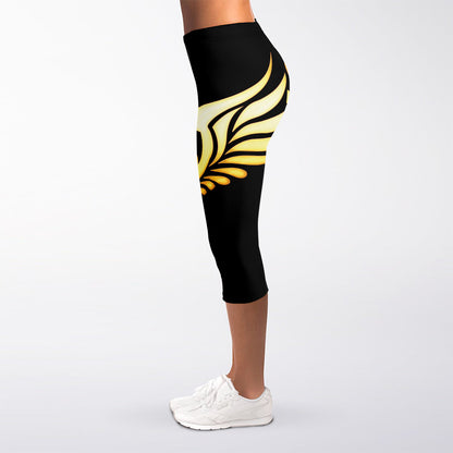 The Seven Chakras Caduceus Print Women's Capri Leggings