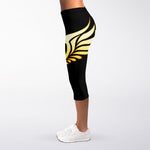 The Seven Chakras Caduceus Print Women's Capri Leggings