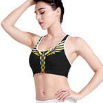 The Seven Chakras Caduceus Print Women's Sports Bra