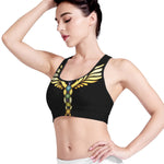 The Seven Chakras Caduceus Print Women's Sports Bra