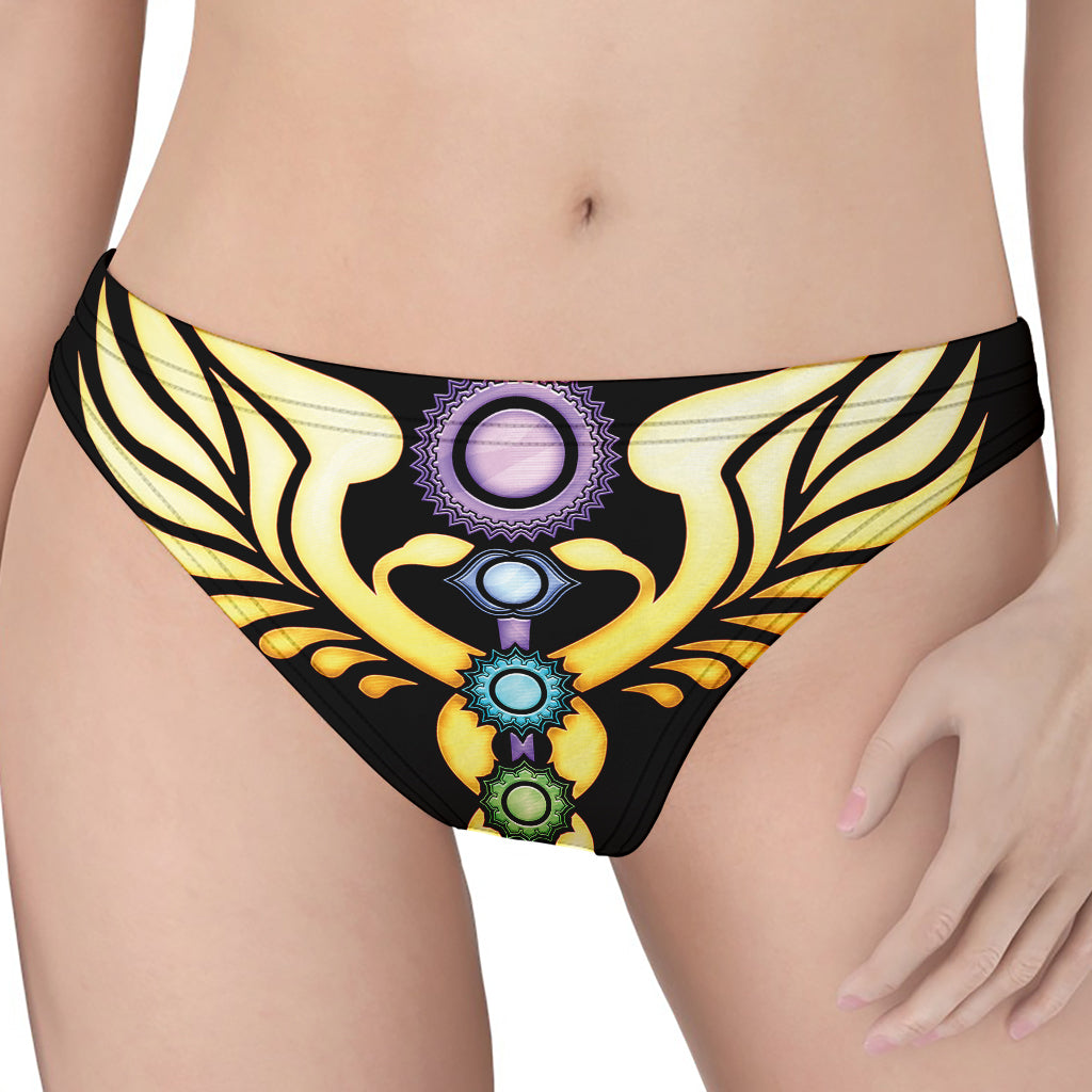 The Seven Chakras Caduceus Print Women's Thong