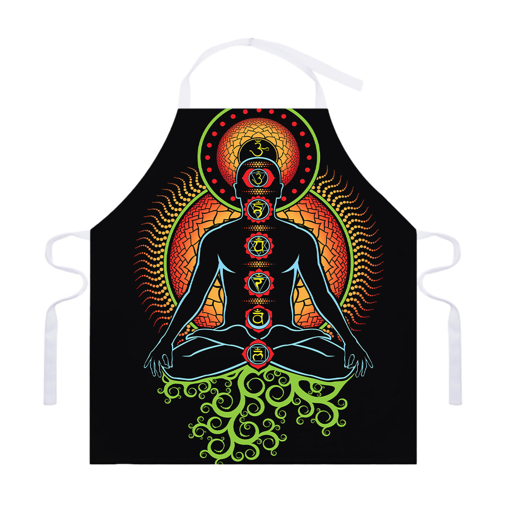 The Seven Chakras Print Adjustable Apron