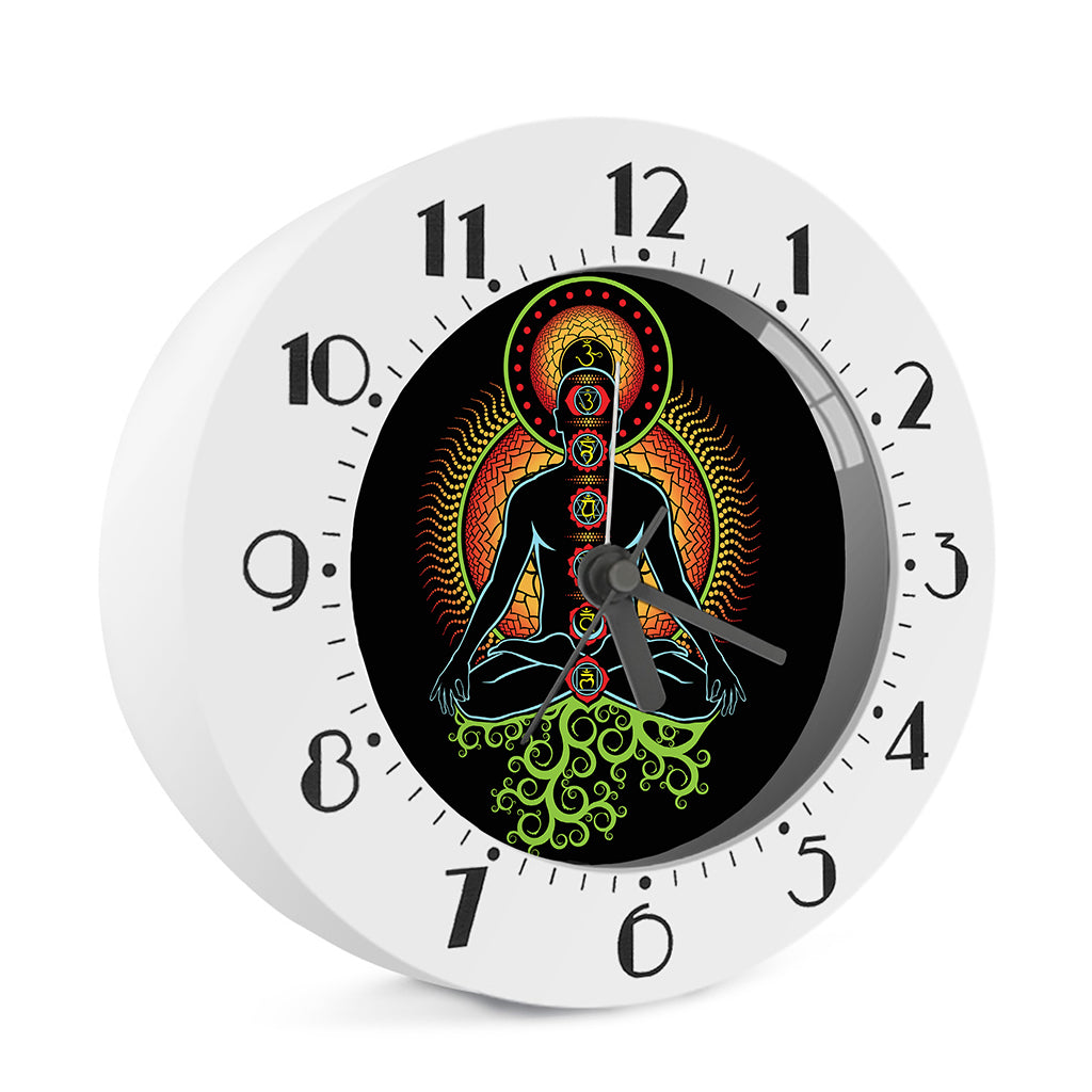 The Seven Chakras Print Alarm Clock
