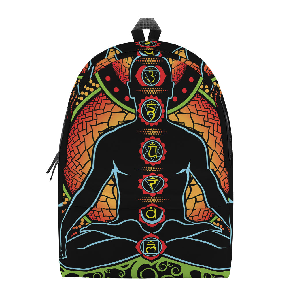 The Seven Chakras Print Backpack