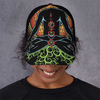 The Seven Chakras Print Baseball Cap