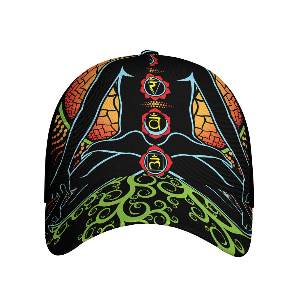 The Seven Chakras Print Baseball Cap