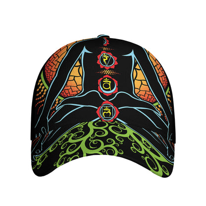 The Seven Chakras Print Baseball Cap