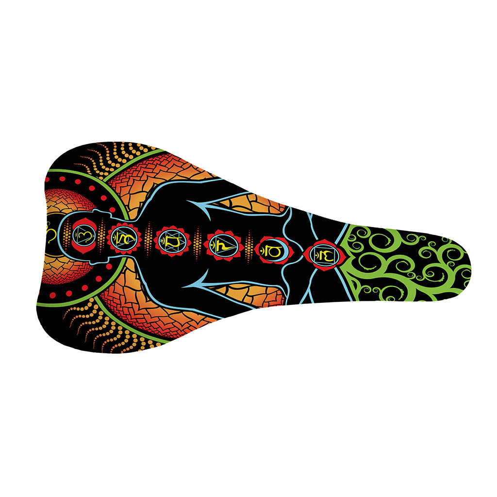 The Seven Chakras Print Bicycle Seat Cover
