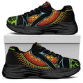 The Seven Chakras Print Black Chunky Shoes