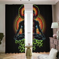 The Seven Chakras Print Dimout Pencil Pleat Curtains