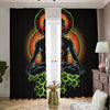 The Seven Chakras Print Blackout Pencil Pleat Curtains