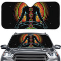 The Seven Chakras Print Car Windshield Sun Shade