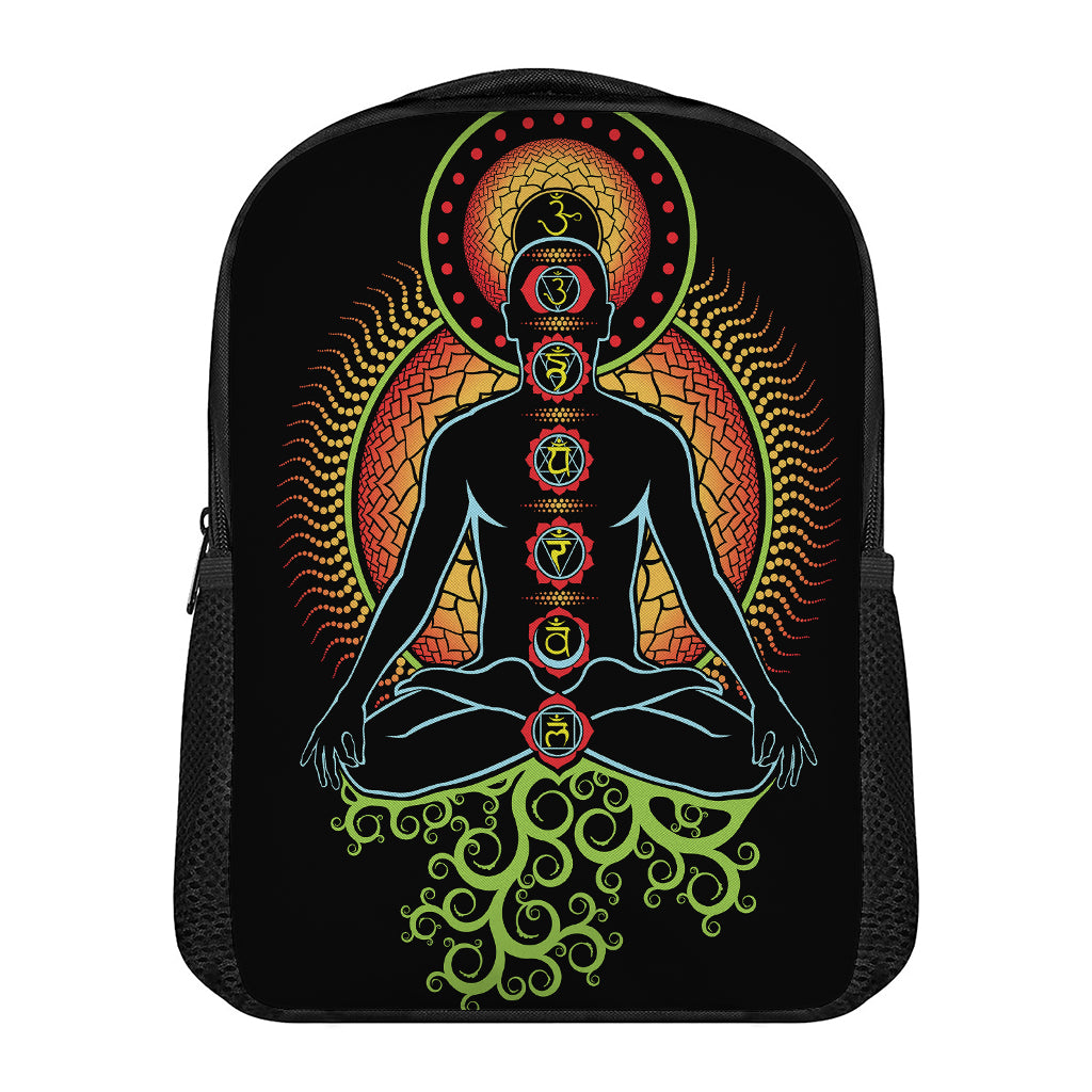 The Seven Chakras Print Casual Backpack