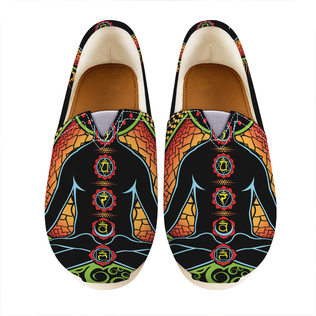 The Seven Chakras Print Casual Shoes