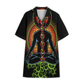 The Seven Chakras Print Cotton Hawaiian Shirt