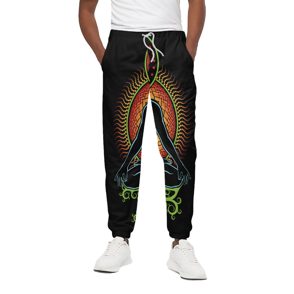 The Seven Chakras Print Cotton Pants
