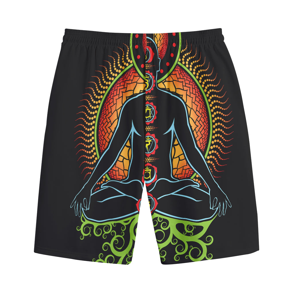 The Seven Chakras Print Cotton Shorts