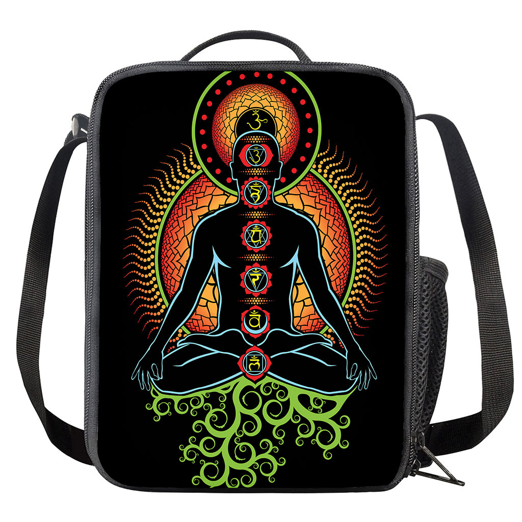The Seven Chakras Print Crossbody Lunch Bag