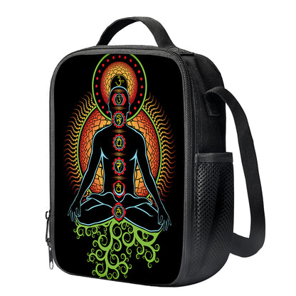 The Seven Chakras Print Crossbody Lunch Bag