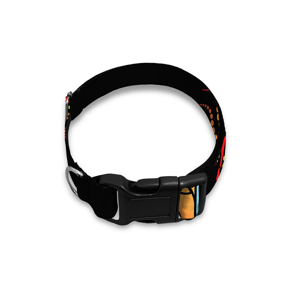 The Seven Chakras Print Dog Collar