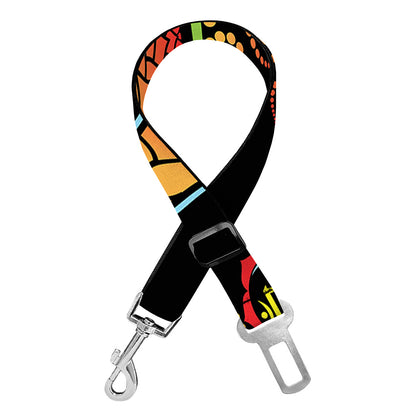 The Seven Chakras Print Dog Seat Belt